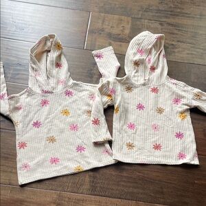 Garanimals Cream Hoodie with Floral Accents